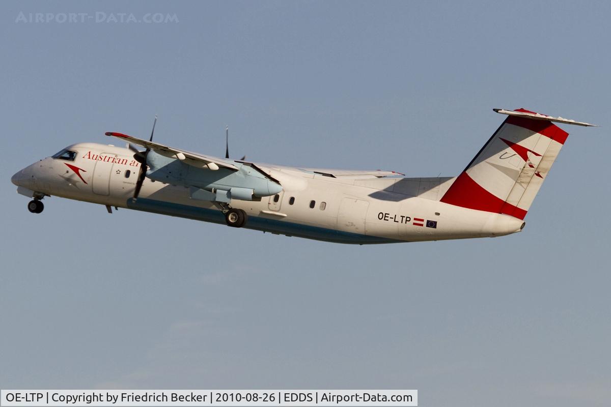 OE-LTP, 2000 De Havilland Canada DHC-8-314Q Dash 8 C/N 554, westbound departure