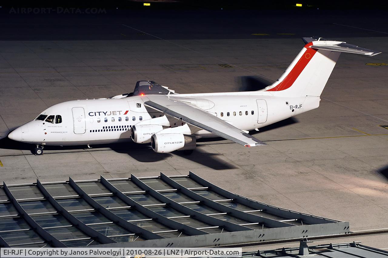 EI-RJF, 1998 British Aerospace Avro 146-RJ85A C/N E2337, CityJet BAE Systems Avro 146-RJ85A  on apron in LOWL/LNZ