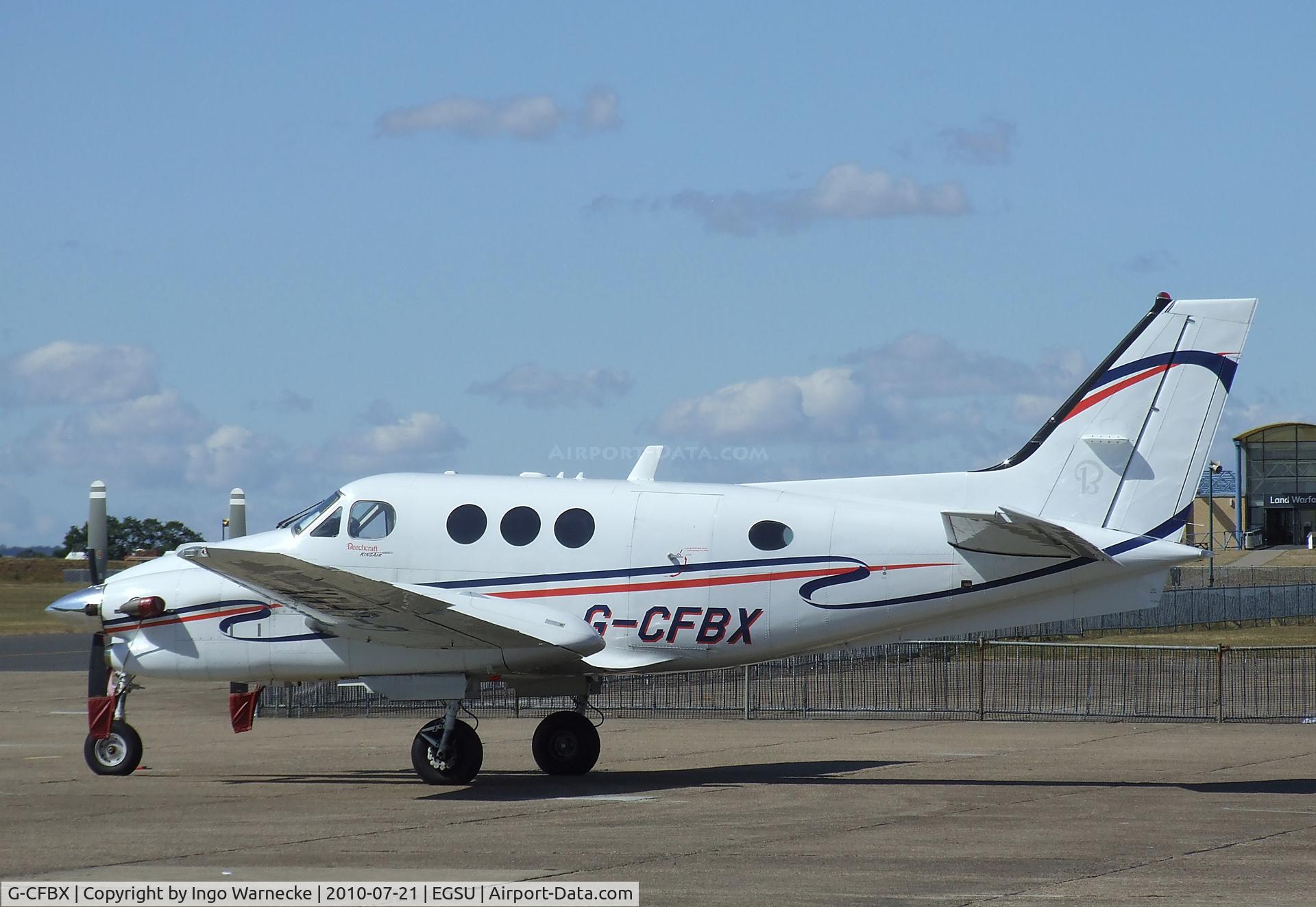 G-CFBX, 2008 Hawker Beechcraft C90GTI King Air King Air C/N LJ-1890, Beechcraft King Air C90GTI at Duxford airfield