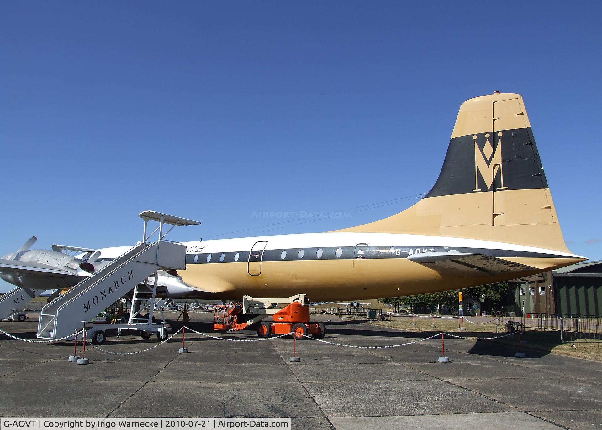 G-AOVT, 1958 Bristol 175 Britannia 312 C/N 13427, Bristol Britannia 312 at the Imperial War Museum, Duxford