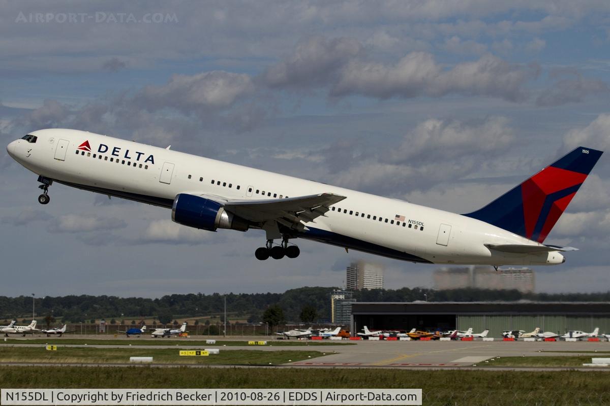 N155DL, 1991 Boeing 767-3P6 C/N 25269, westbound departure