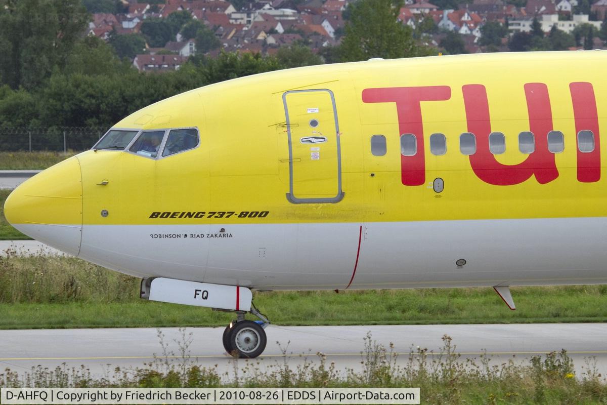 D-AHFQ, 2000 Boeing 737-8K5 C/N 27992, taxying to the active