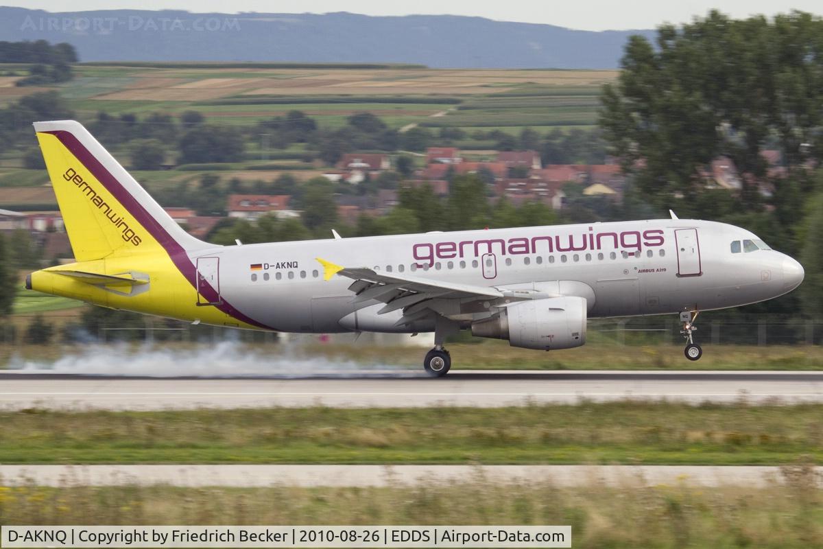 D-AKNQ, 2000 Airbus A319-112 C/N 1170, touchdown