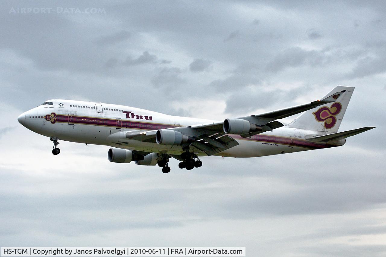 HS-TGM, 1992 Boeing 747-4D7 C/N 27093, Thai Airways International Boeing B747-4D7 to approach in FRA/EDDF