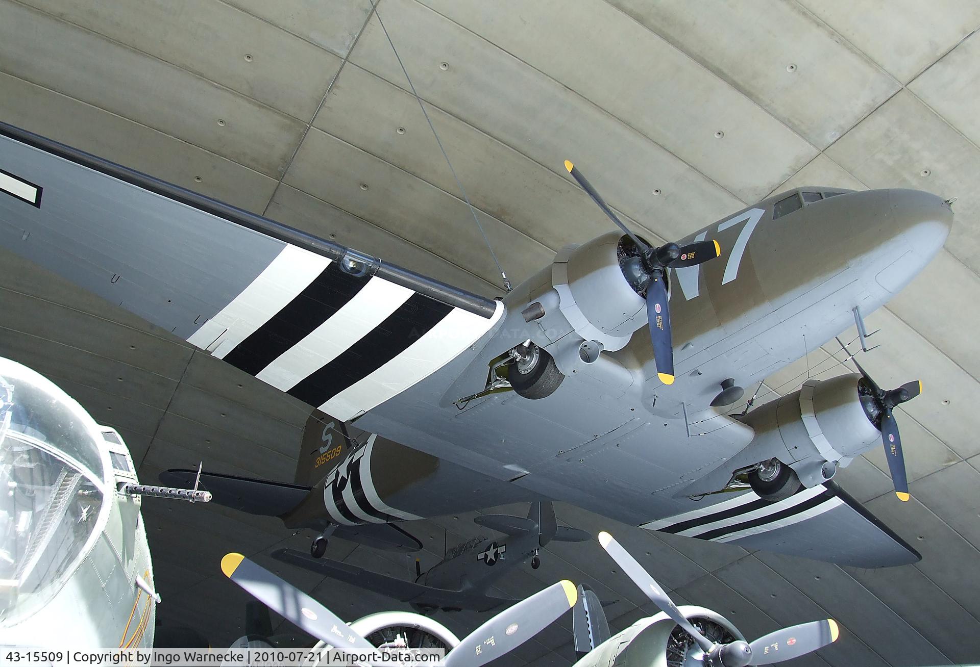 43-15509, 1943 Douglas C-47A Skytrain C/N 19975, Douglas C-47A Skytrain at the American Air Museum in Britain, Duxford