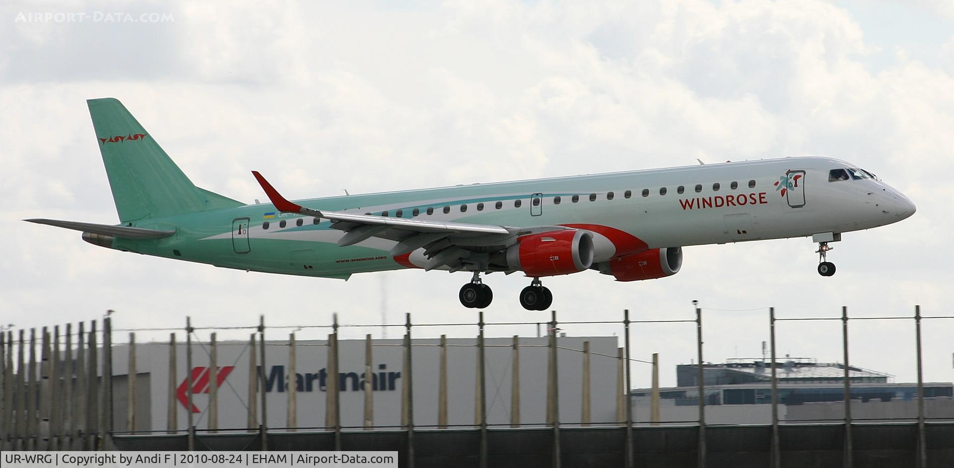 UR-WRG, 2008 Embraer 195AR (ERJ-190-200IGW) C/N 19000157, Embraer ERJ-195SR
