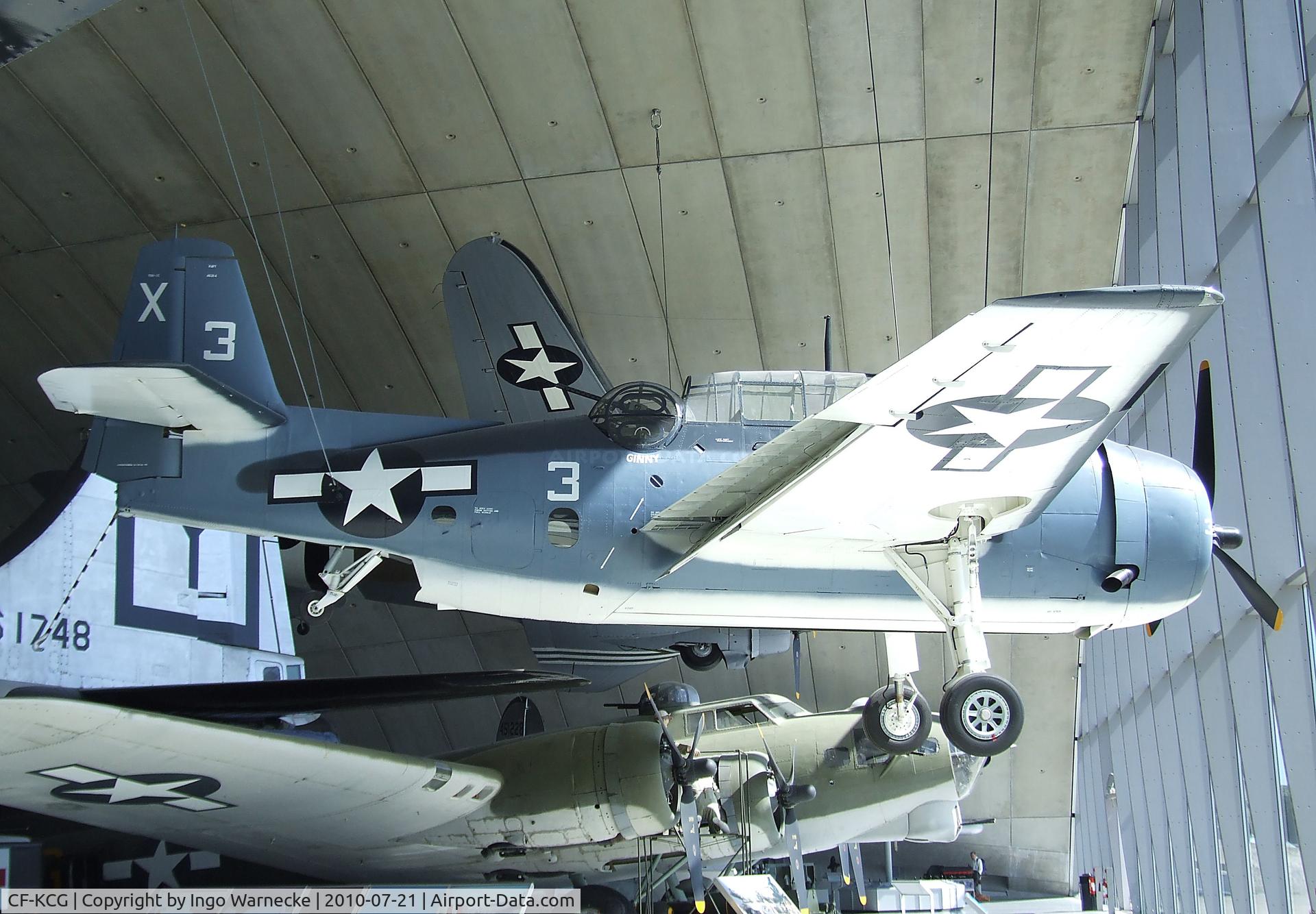 CF-KCG, Grumman TBM-3E Avenger C/N 2066, Grumman (General Motors) TBM-3E Avenger at the American Air Museum in Britain, Duxford
