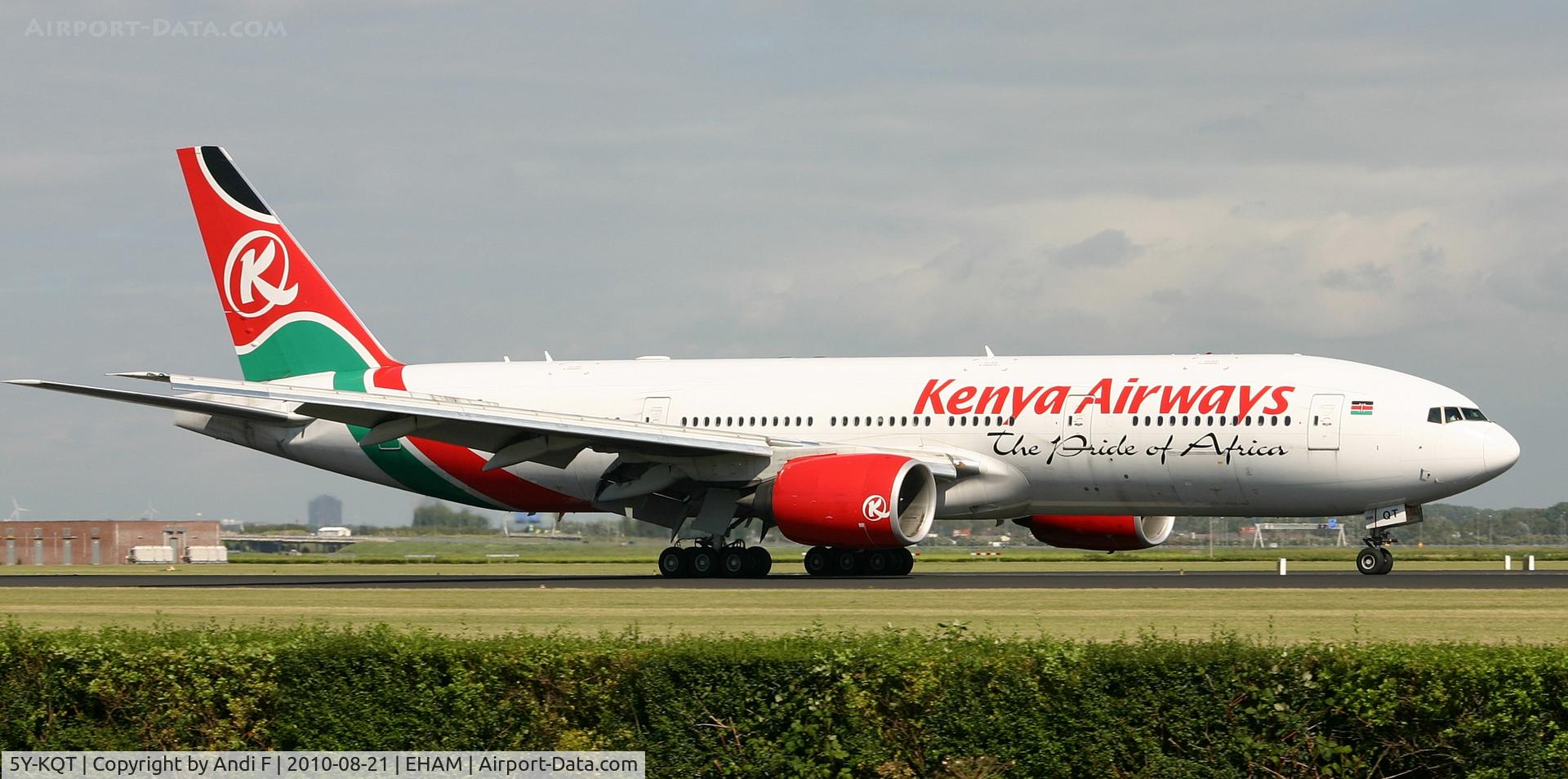 5Y-KQT, 2005 Boeing 777-2U8/ER C/N 33682, The Pride of Africa