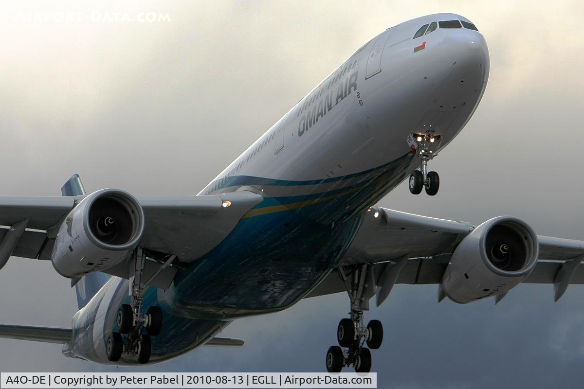 A4O-DE, 2009 Airbus A330-343 C/N 1093, LHR Trip