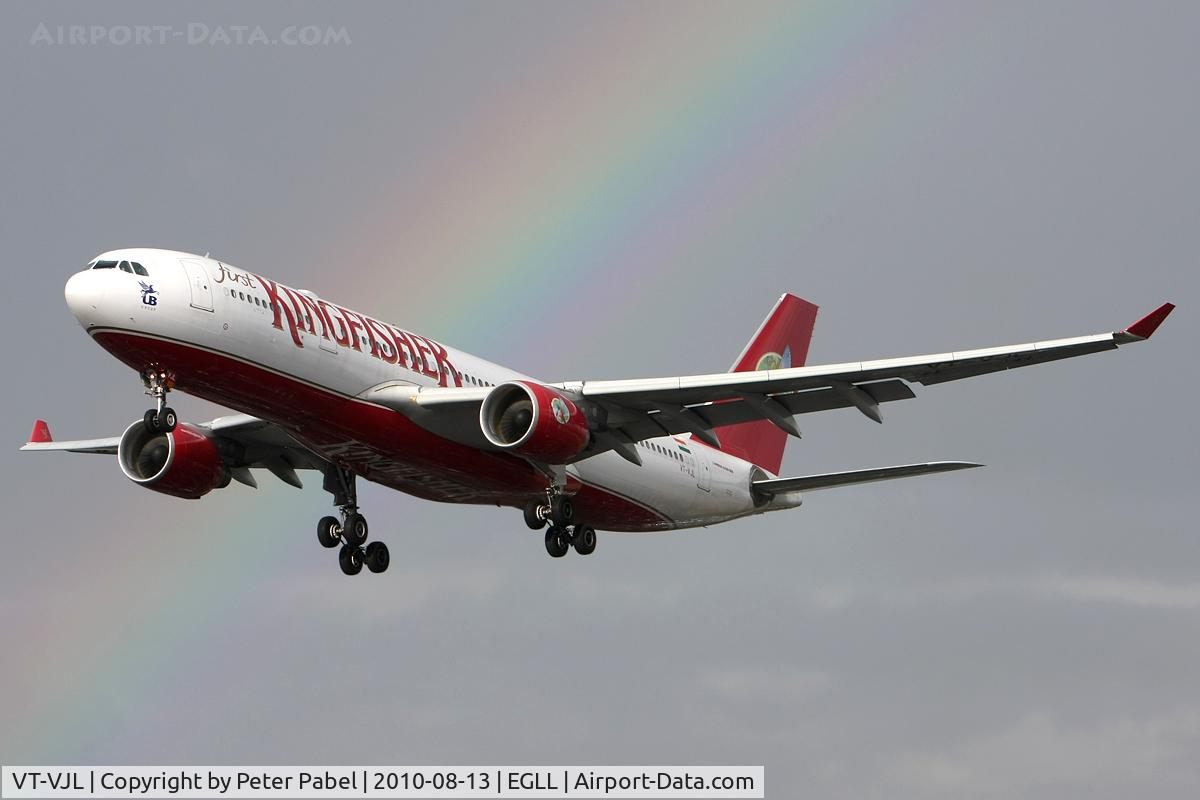 VT-VJL, 2008 Airbus A330-223 C/N 891, LHR Trip