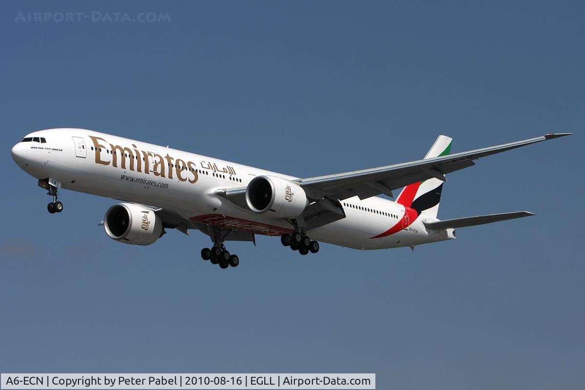 A6-ECN, 2009 Boeing 777-36N/ER C/N 37705, LHR Trip