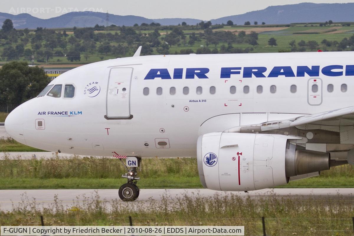 F-GUGN, 2006 Airbus A318-111 C/N 2918, taxying to the active