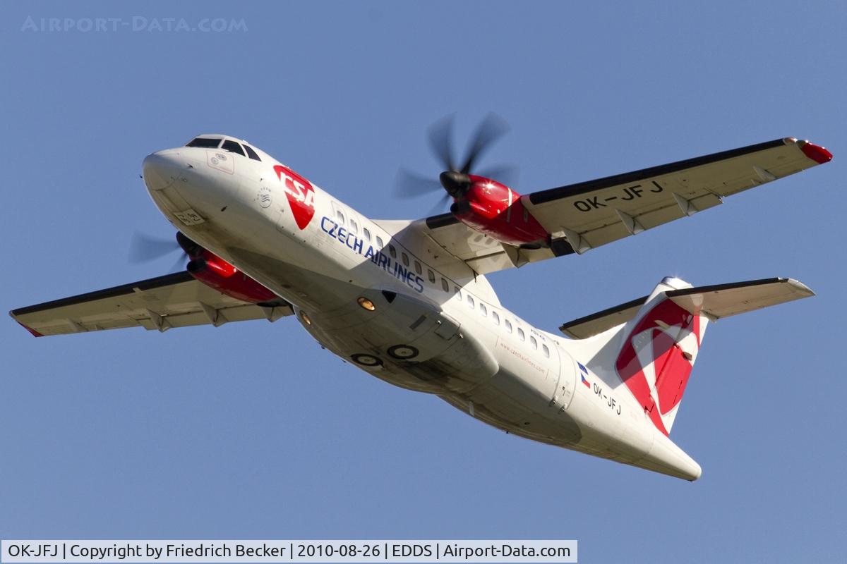 OK-JFJ, 2004 ATR 42-500 C/N 623, westbound departure
