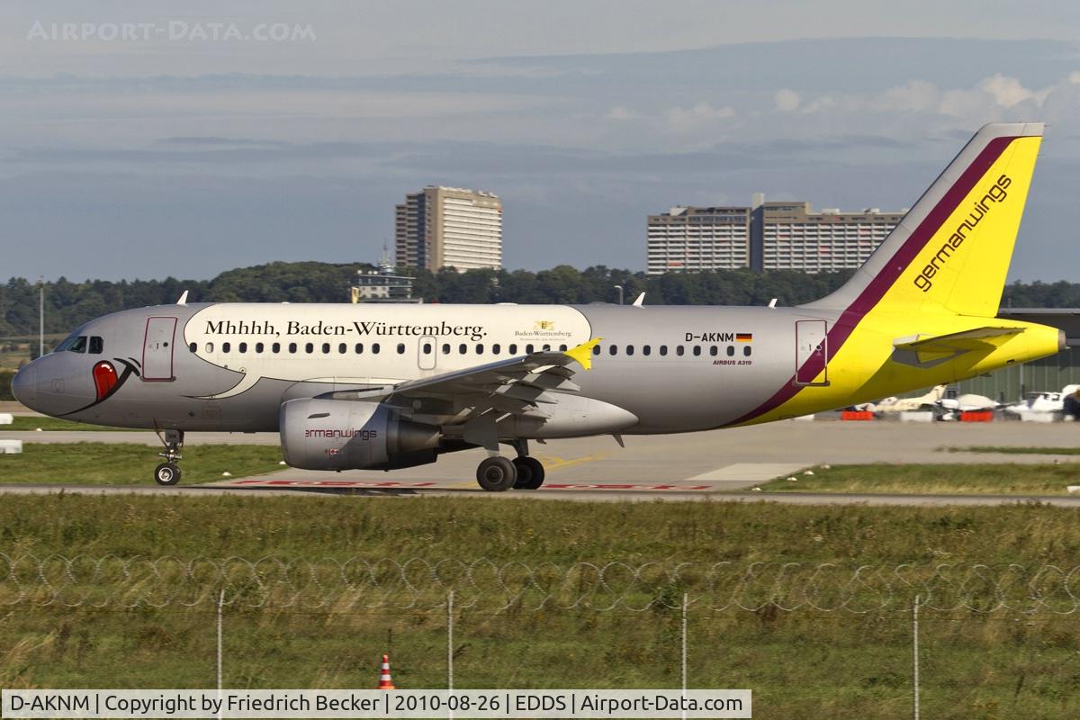 D-AKNM, 1999 Airbus A319-112 C/N 1089, decelerating after touchdown
