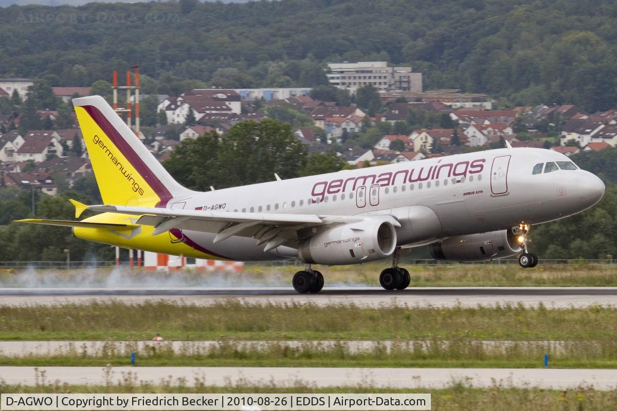 D-AGWO, 2009 Airbus A319-132 C/N 4166, touchdown
