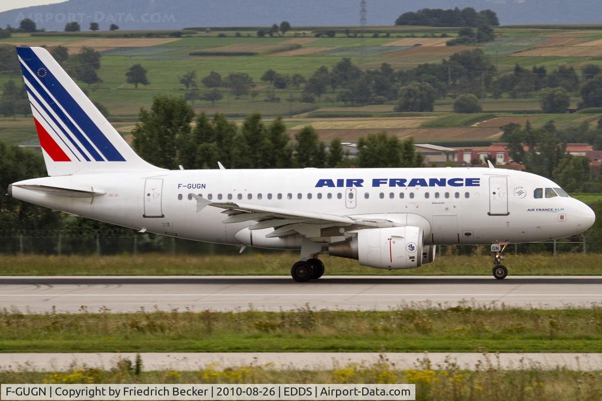 F-GUGN, 2006 Airbus A318-111 C/N 2918, departing via RW25