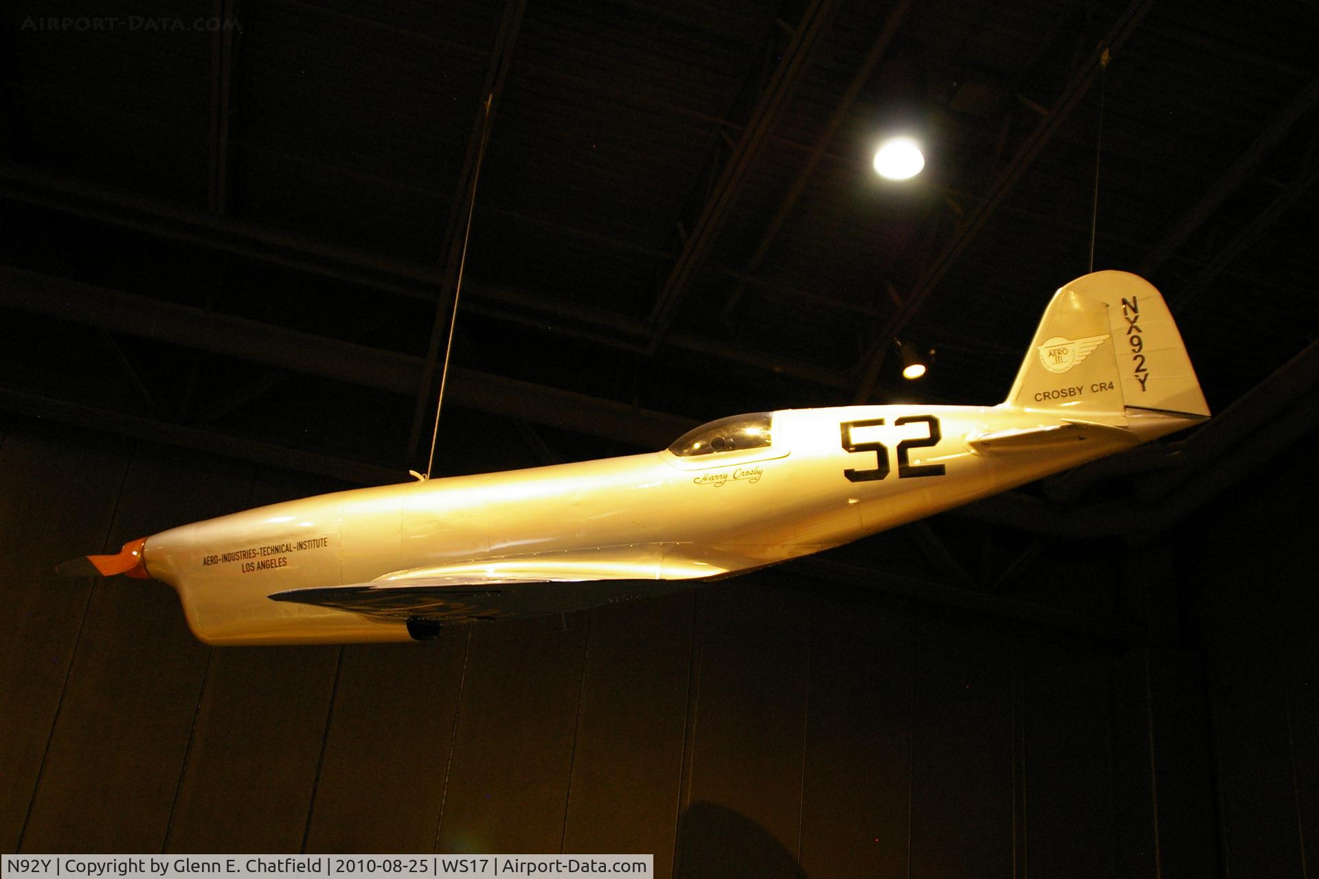 N92Y, 1938 Crosby CR4 C/N 101, At the EAA Museum, 1937 Crosby CR-4