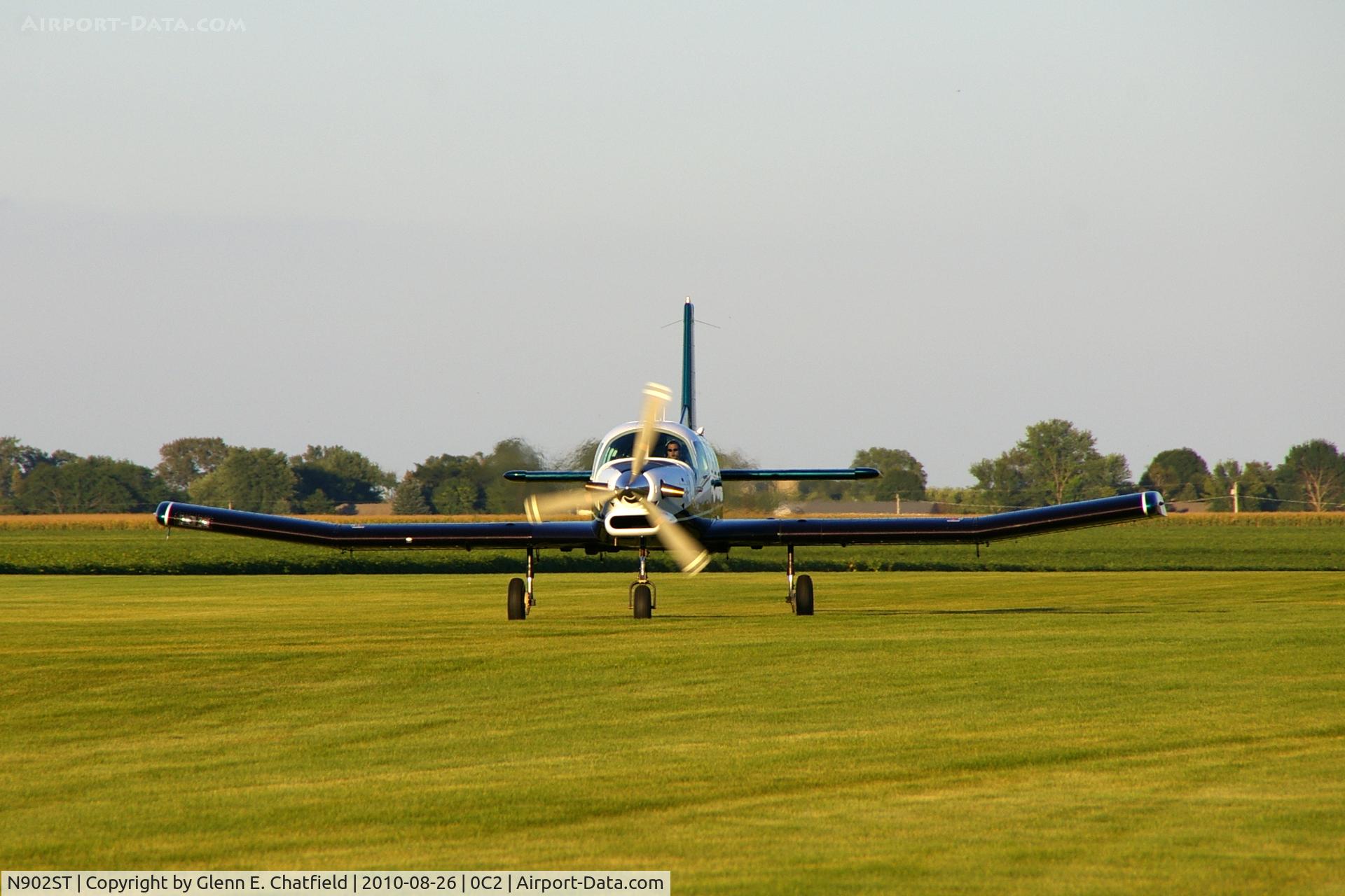 N902ST, Pacific Aerospace 750XL C/N 153, Landing after dropping jumpers