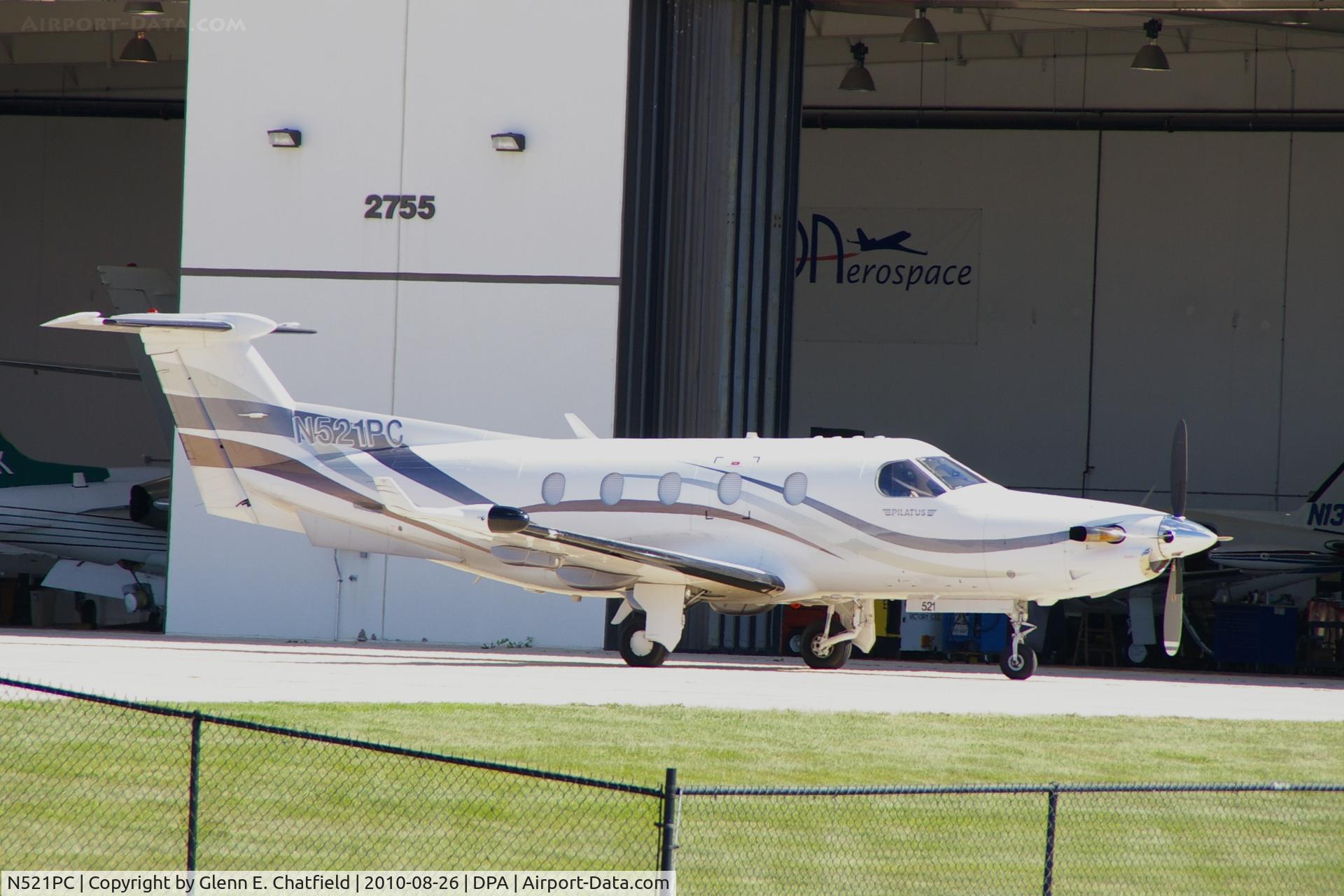 N521PC, 2003 Pilatus PC-12/45 C/N 521, At the hangar