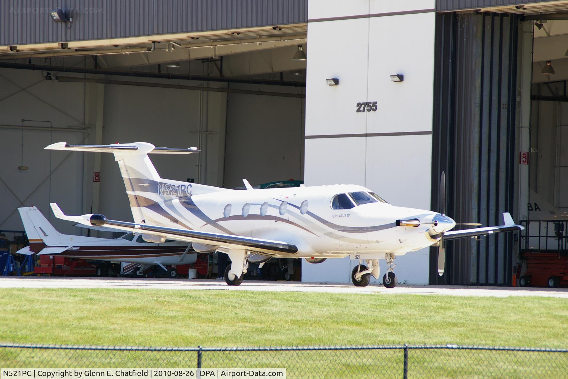 N521PC, 2003 Pilatus PC-12/45 C/N 521, At the hangar