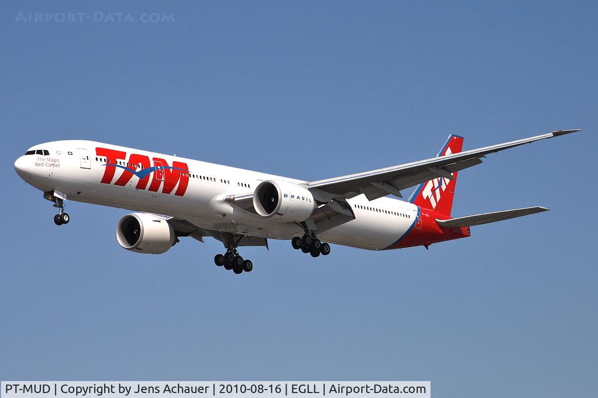 PT-MUD, 2008 Boeing 777-32W/ER C/N 37667, GIG-GRU-LHR