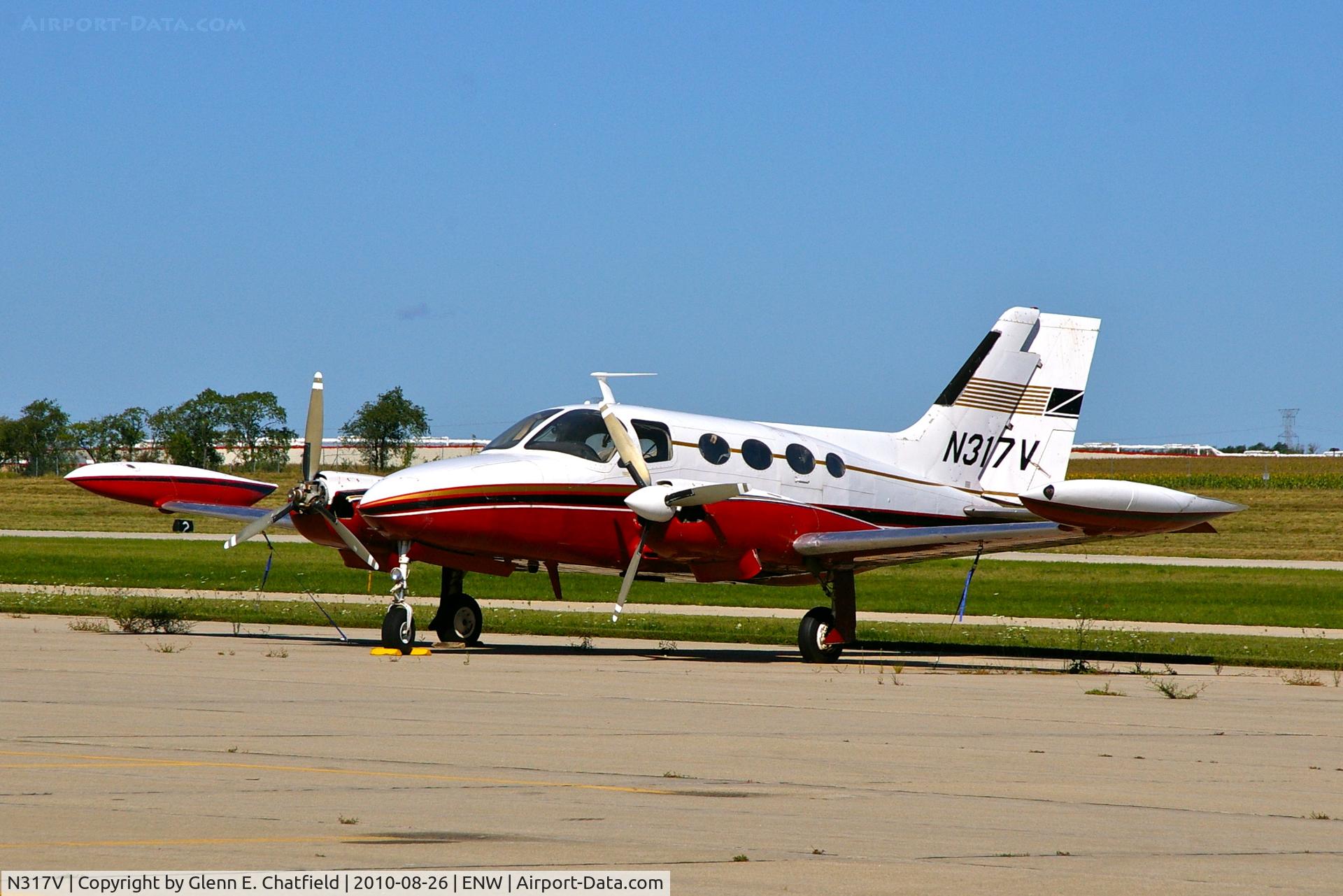 N317V, 1968 Cessna 421 Golden Eagle C/N 421-0156, On the ramp
