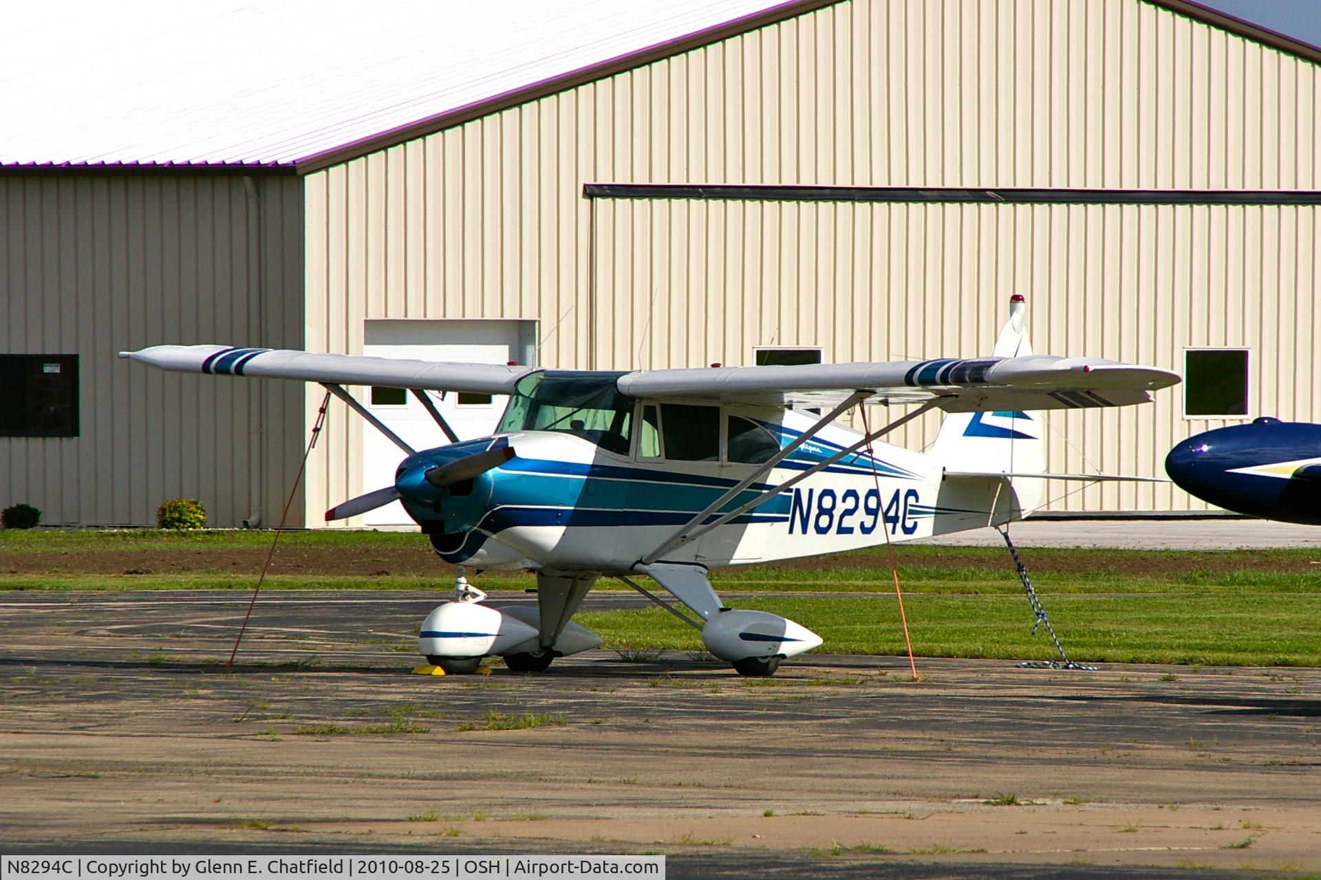 N8294C, 1954 Piper PA-22-135 Tri-Pacer C/N 22-2359, Up on the north ramp