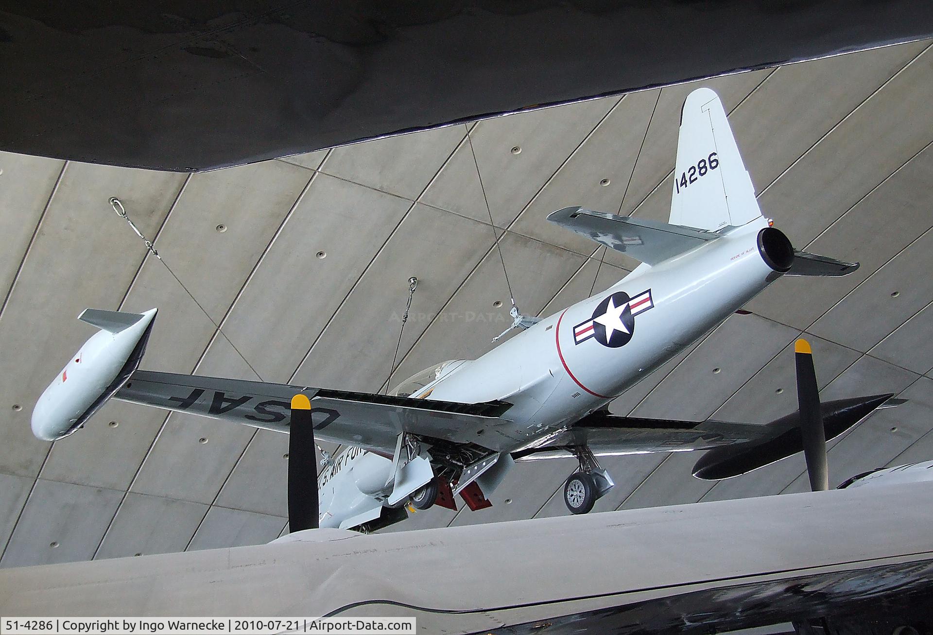 51-4286, 1951 Lockheed T-33A Shooting Star C/N 580-5581, Lockheed T-33A at the American Air Museum in Britain, Duxford