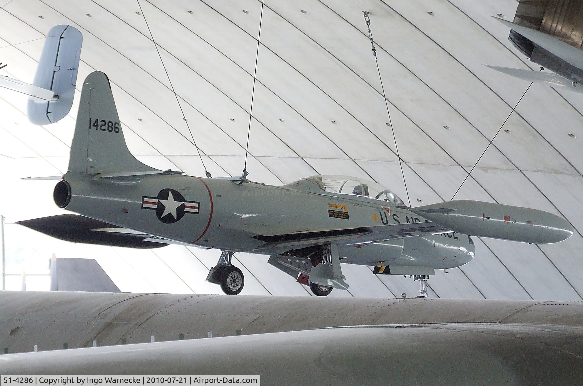 51-4286, 1951 Lockheed T-33A Shooting Star C/N 580-5581, Lockheed T-33A at the American Air Museum in Britain, Duxford