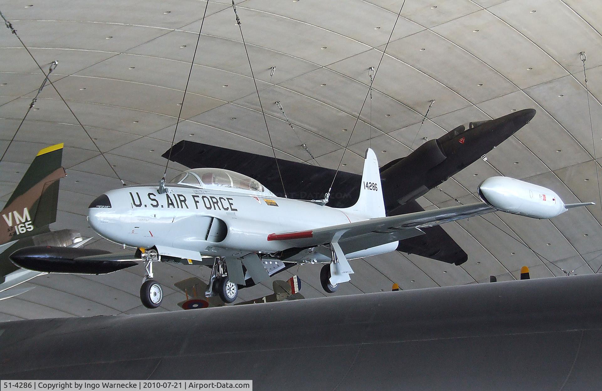 51-4286, 1951 Lockheed T-33A Shooting Star C/N 580-5581, Lockheed T-33A at the American Air Museum in Britain, Duxford