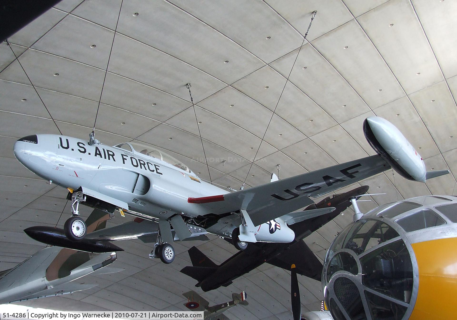 51-4286, 1951 Lockheed T-33A Shooting Star C/N 580-5581, Lockheed T-33A at the American Air Museum in Britain, Duxford