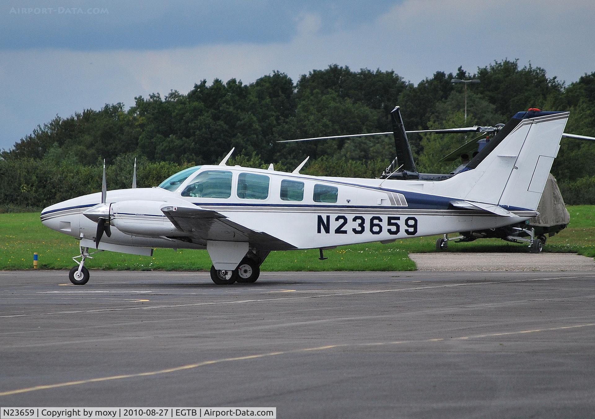 N23659, 1977 Beech 58 Baron C/N TH-893, Beech 58 Baron at Wycombe Air Park