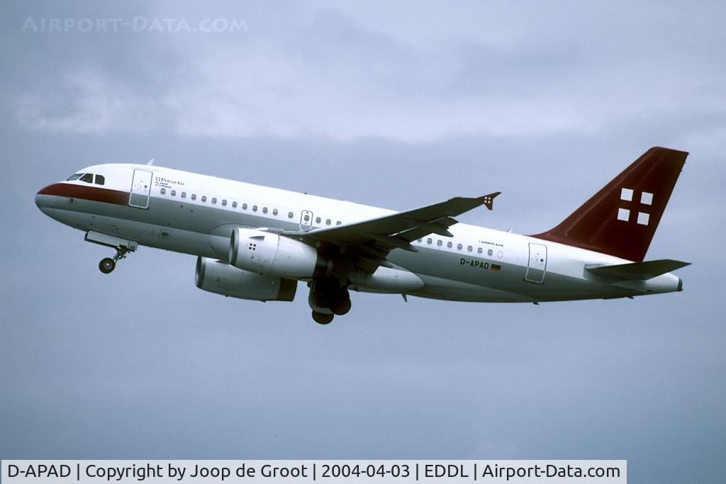 D-APAD, 2011 Airbus A319-132 C/N 1880, Privat Air