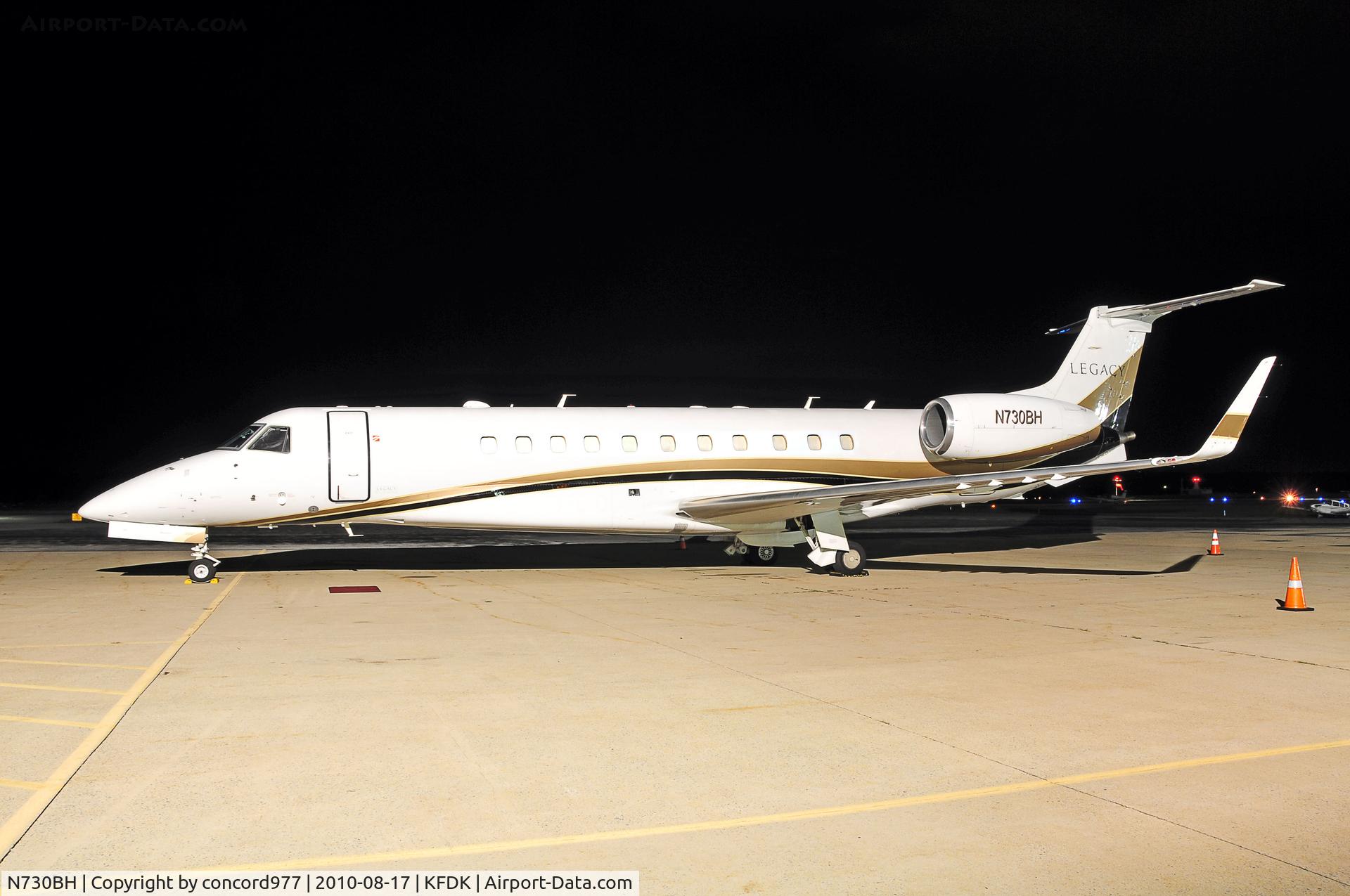 N730BH, 2003 Embraer EMB-135BJ Legacy C/N 145730, KFDK.  8/17/2010.