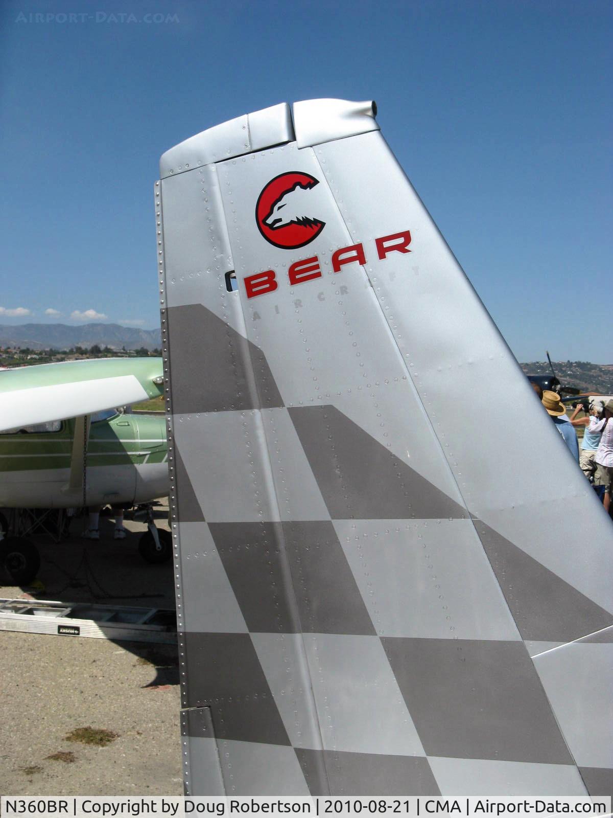 N360BR, 2000 Holm Skip Bear 360 C/N BR001, 2000 Holm BEAR 360, Vedeneev (Ivchenko) M-14P 360 Hp radial, balanced rudder with lower trim tab