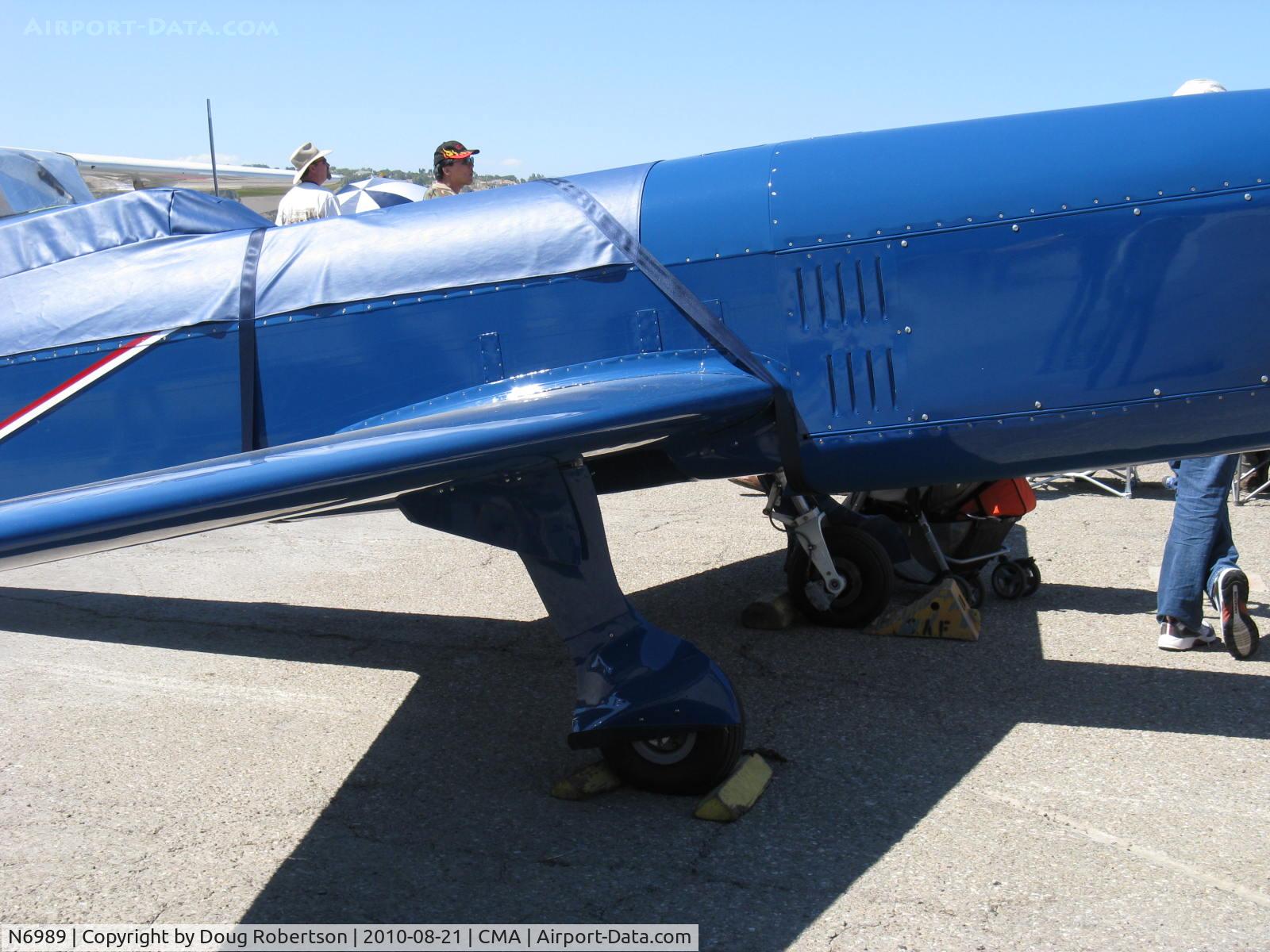 N6989, Caudron C.460 Rafale Replica C/N 100, 2008 Lightsey Societe des avions Caudron C.460 RAFALE (Squall) replica, LOM 260 Hp engine inverted in-line, (original 1934 C.460 had Renault 456 of 300 Hp), retractable main landing gear