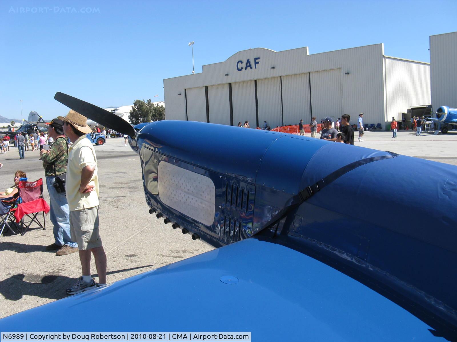 N6989, Caudron C.460 Rafale Replica C/N 100, 2008 Lightsey Societe des avions Caudron C.460 RAFALE (Squall) replica, LOM 260 HP inverted in-line engine with silver skin-type oil cooler, (original had Renault 456 300 Hp, & set absolute World landplane speed record on 1934-12-25 of 314.188 mph)