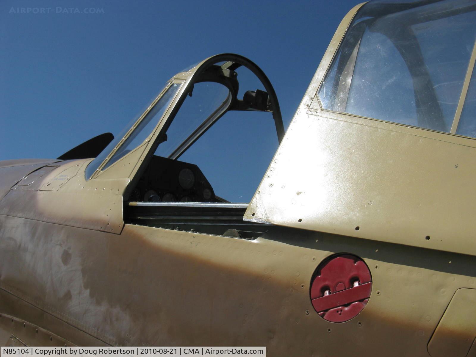 N85104, Curtiss P-40N-5CU Kittyhawk C/N 28954/F858, Curtiss-Wright Maloney P-40N KITTYHAWK IV, Allison V-1710-81 1,360 Hp, canopy windscreen