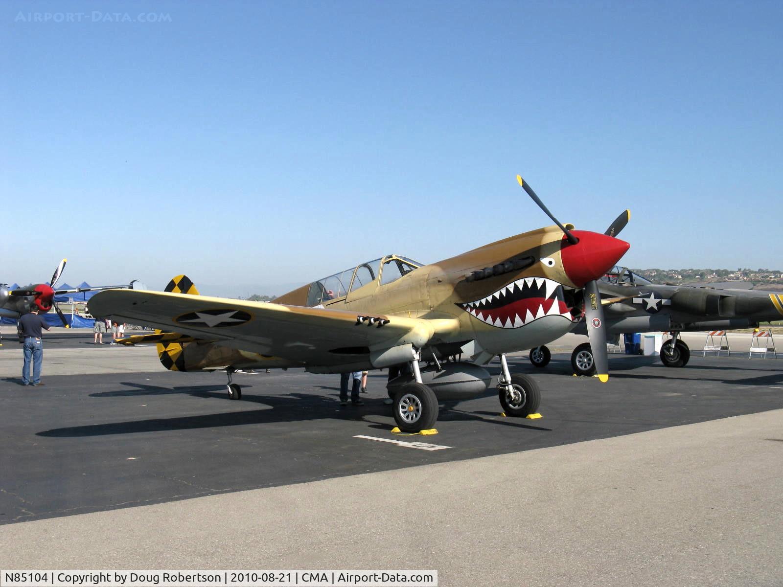 N85104, Curtiss P-40N-5CU Kittyhawk C/N 28954/F858, Curtiss-Wright Maloney P-40N KITTYHAWK IV, Allison V-1710-81 1,360 Hp