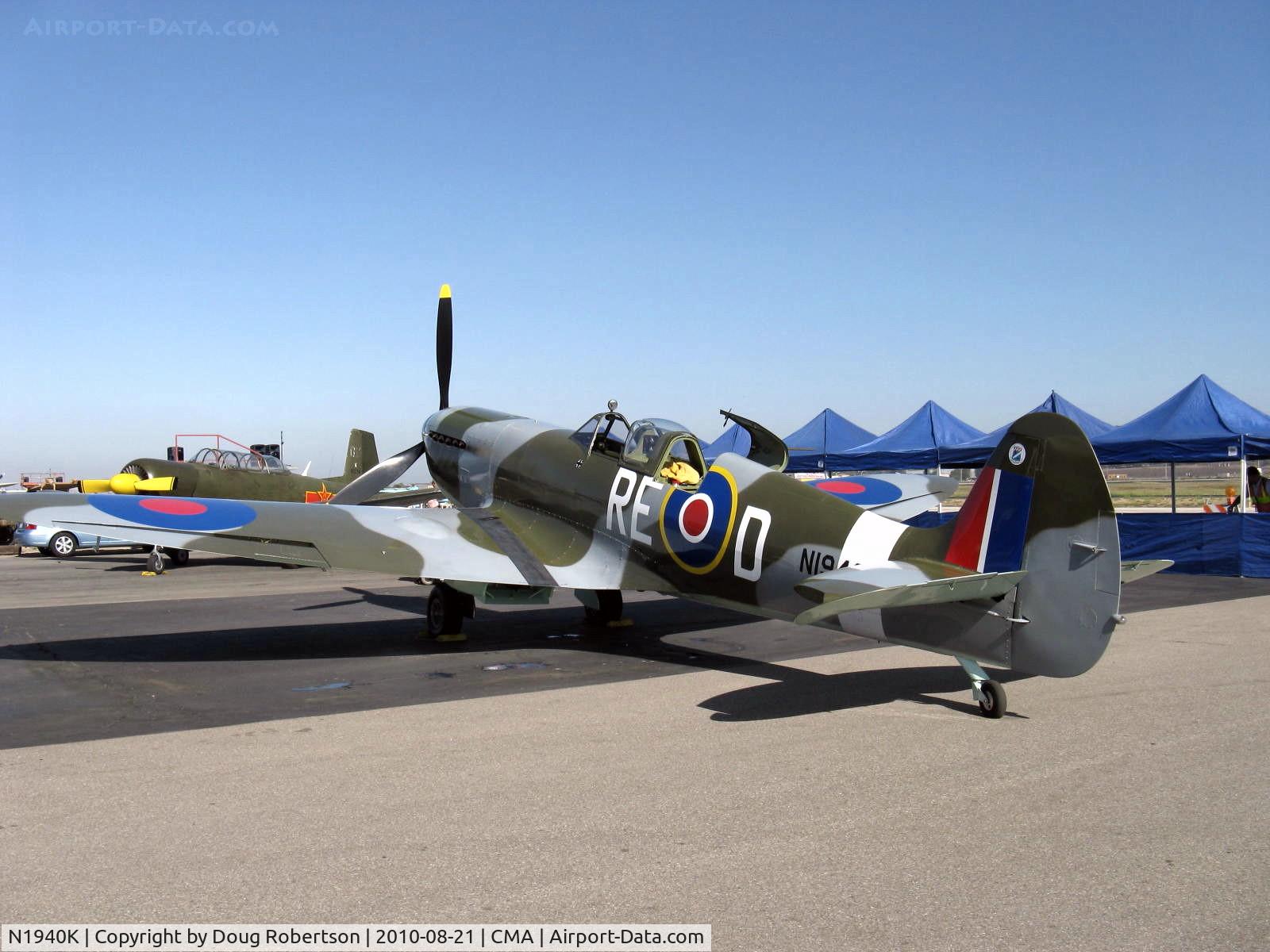 N1940K, 2003 Jurca MJ-100 Spitfire C/N MK9EX, 2003 Deford Mk.IX JURCA M/J-100 full size wooden replica Supermarine SPITFIRE Mk.IX, Allison 1,400 Hp