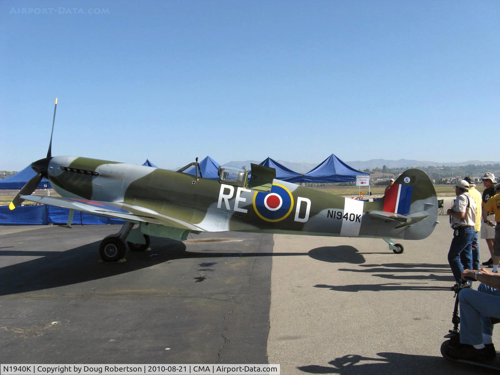 N1940K, 2003 Jurca MJ-100 Spitfire C/N MK9EX, 2003 Deford Mk.IX JURCA M/J-100 full size wooden replica Supermarine SPITFIRE Mk.IX, Allison 1,400 Hp
