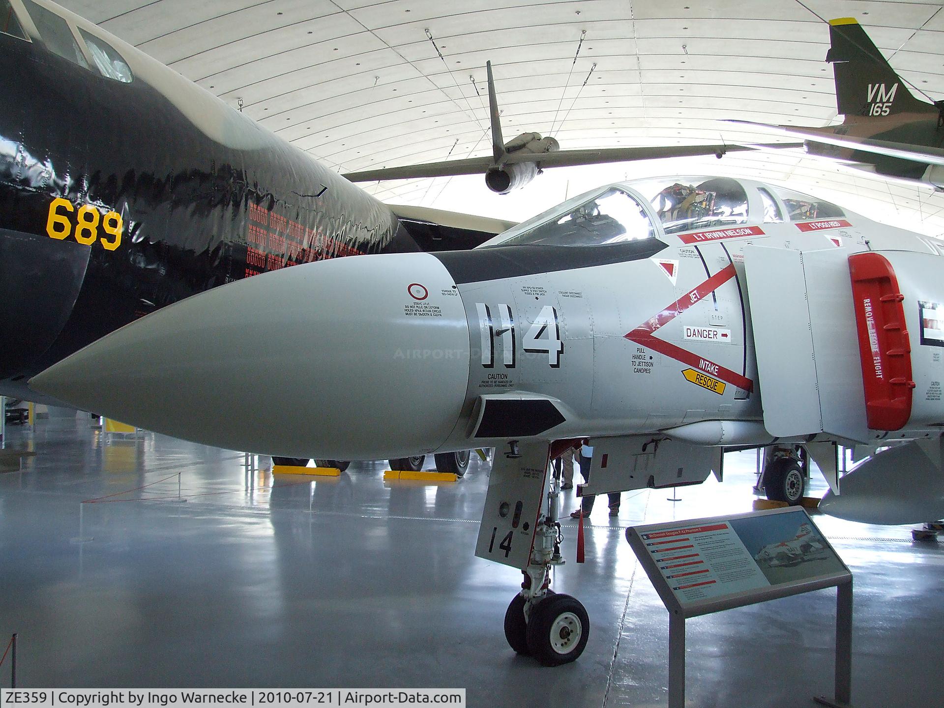 ZE359, McDonnell Douglas F-4J(UK) Phantom II C/N 2746, McDonnell Douglas F-4J Phantom II at the American Air Museum in Britain, Duxford