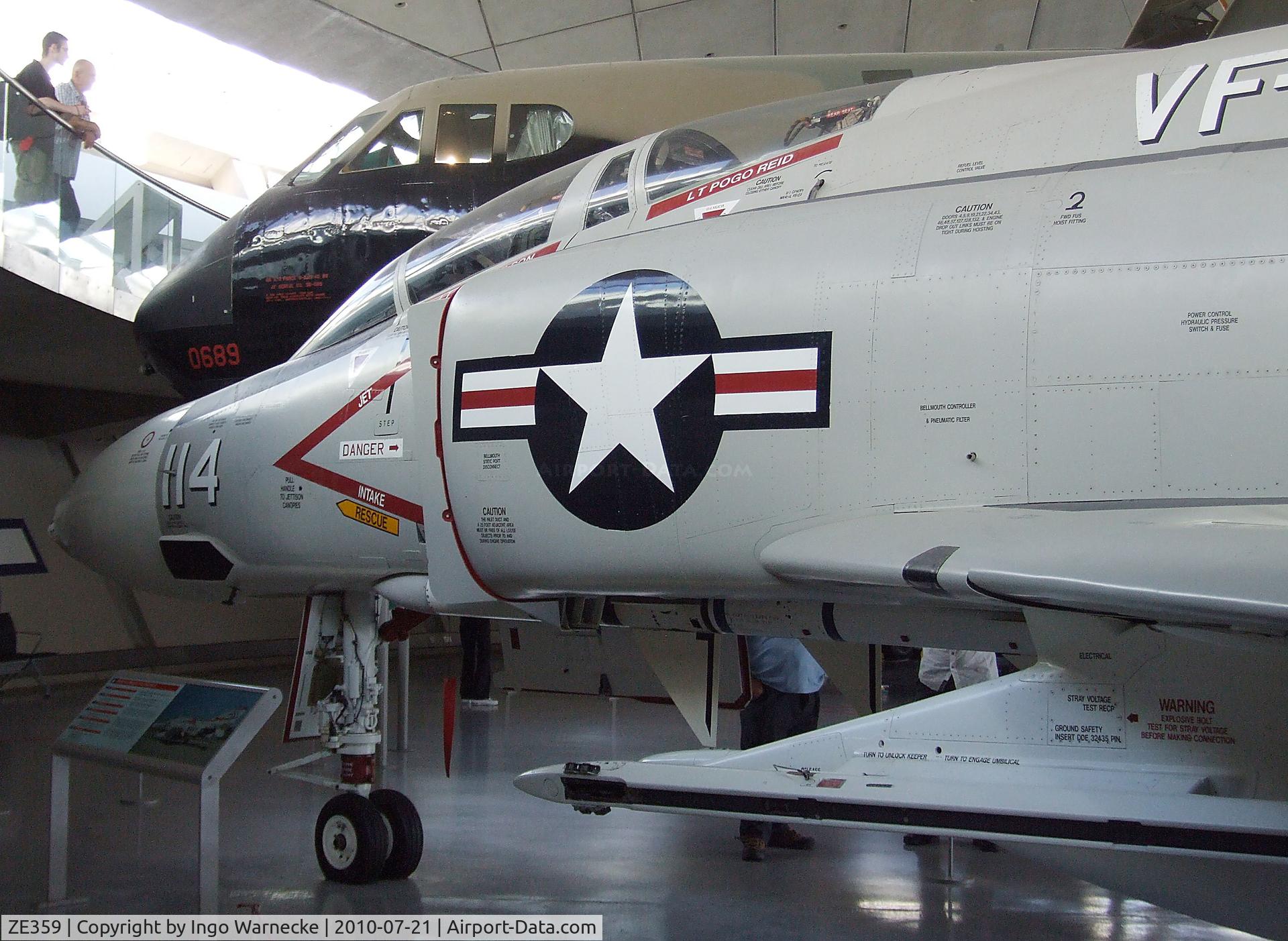 ZE359, McDonnell Douglas F-4J(UK) Phantom II C/N 2746, McDonnell Douglas F-4J Phantom II at the American Air Museum in Britain, Duxford