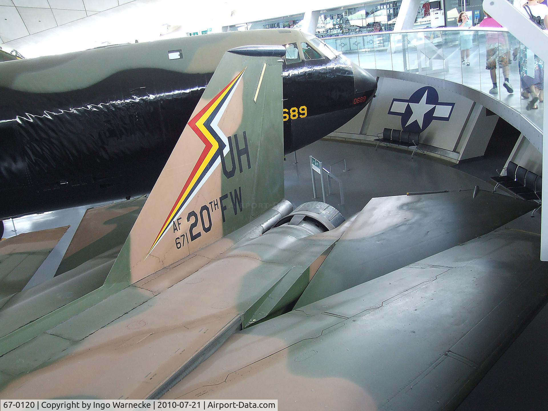 67-0120, 1969 General Dynamics F-111E Aardvark C/N A1-165, General Dynamics F-111E 'Aardvark' at the American Air Museum in Britain, Duxford