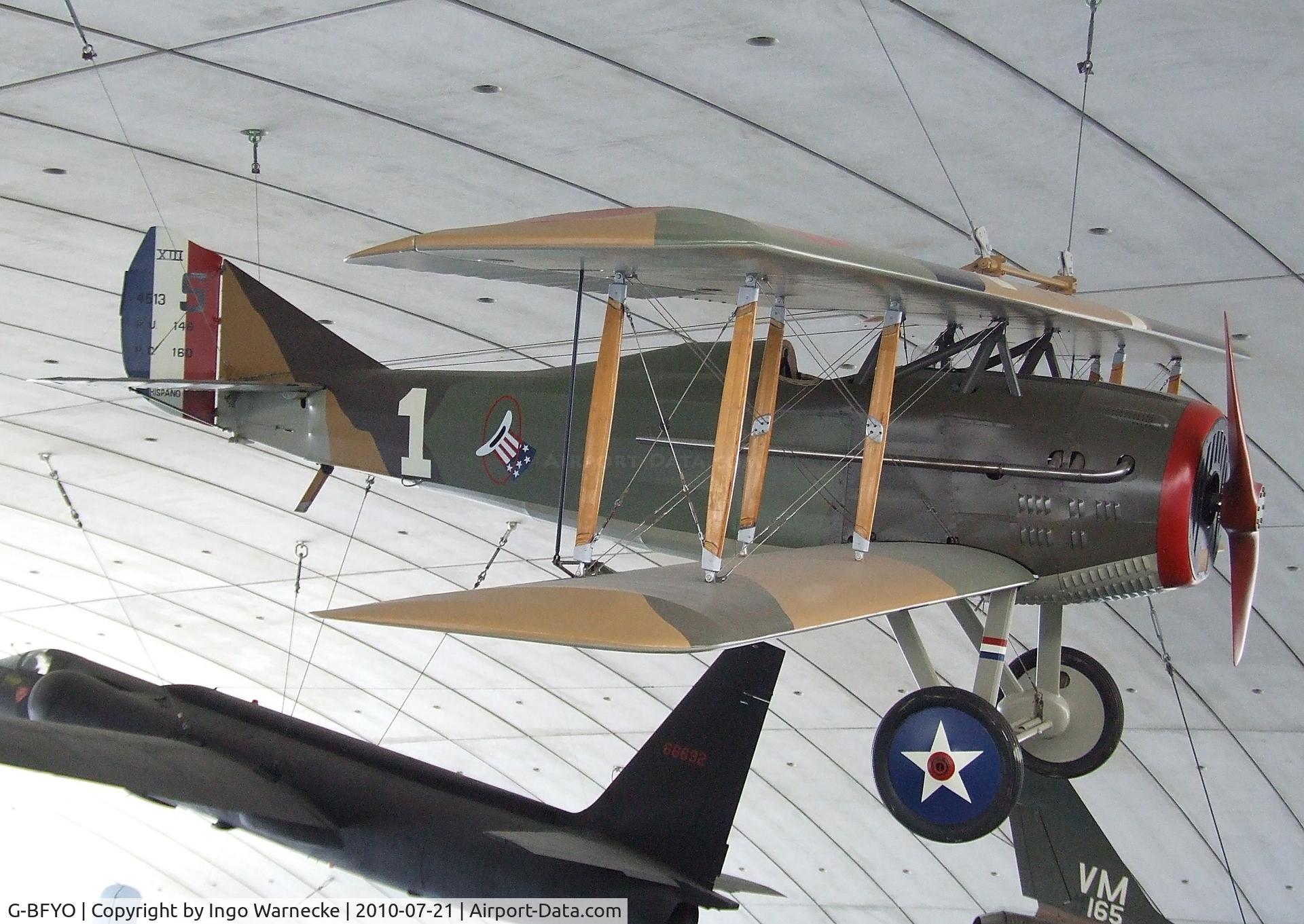 G-BFYO, 1978 SPAD S-XIII Replica C/N 0035, SPAD XIII (replica) at the American Air Museum in Britain, Duxford