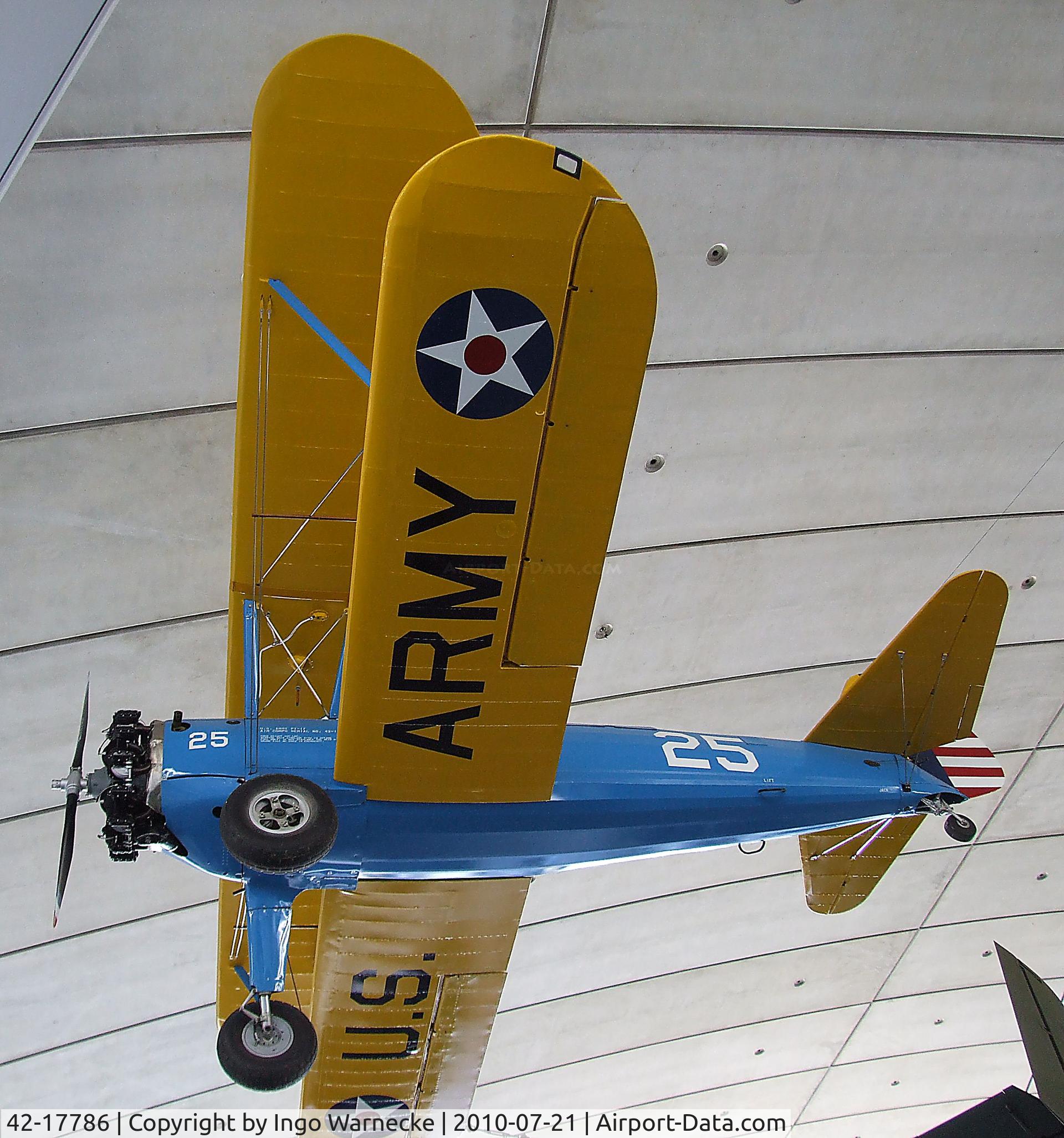 42-17786, 1941 Boeing PT-17 Kaydet (A75N1) C/N 75-1728, Stearman PT-17 Kaydet at the American Air Museum in Britain, Duxford