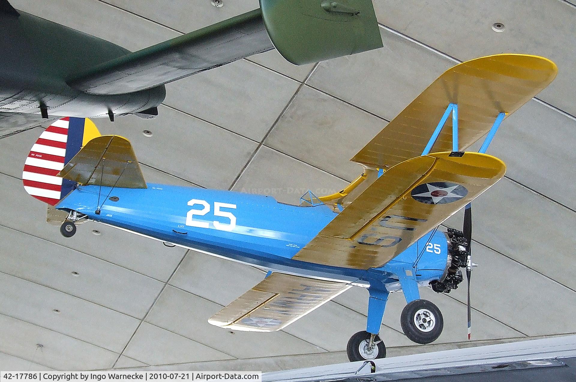 42-17786, 1941 Boeing PT-17 Kaydet (A75N1) C/N 75-1728, Stearman PT-17 Kaydet at the American Air Museum in Britain, Duxford