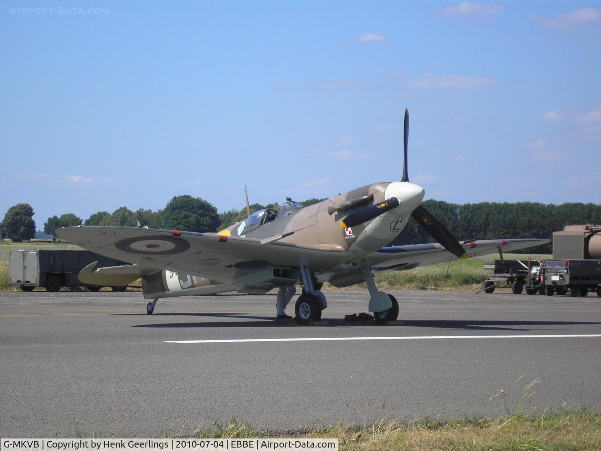 G-MKVB, 1942 Supermarine 349 Spitfire LF.Vb C/N CBAF.2461, Bauvechain AFB Openday , Belgium