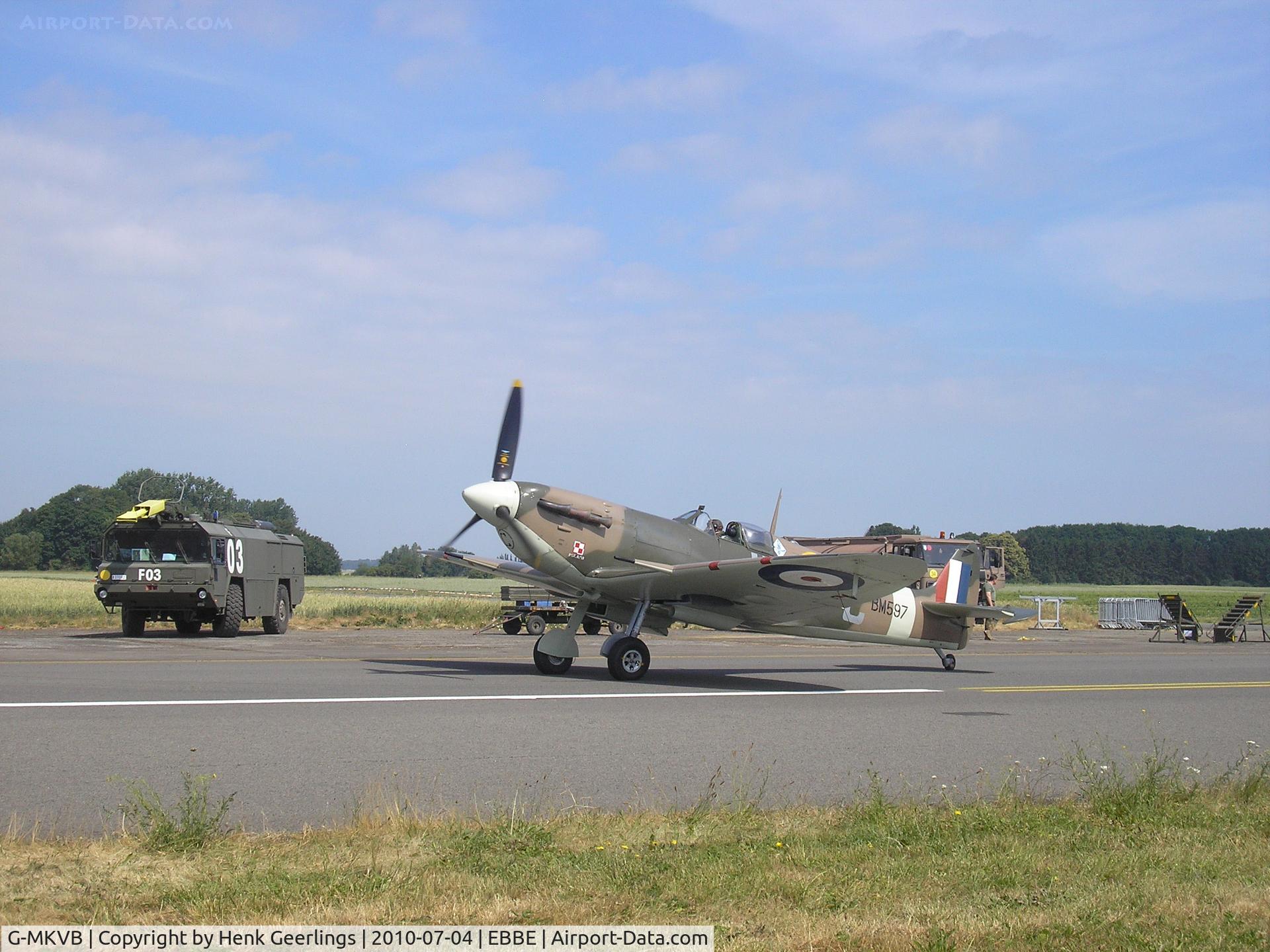 G-MKVB, 1942 Supermarine 349 Spitfire LF.Vb C/N CBAF.2461, Bauvechain AFB Openday , Belgium