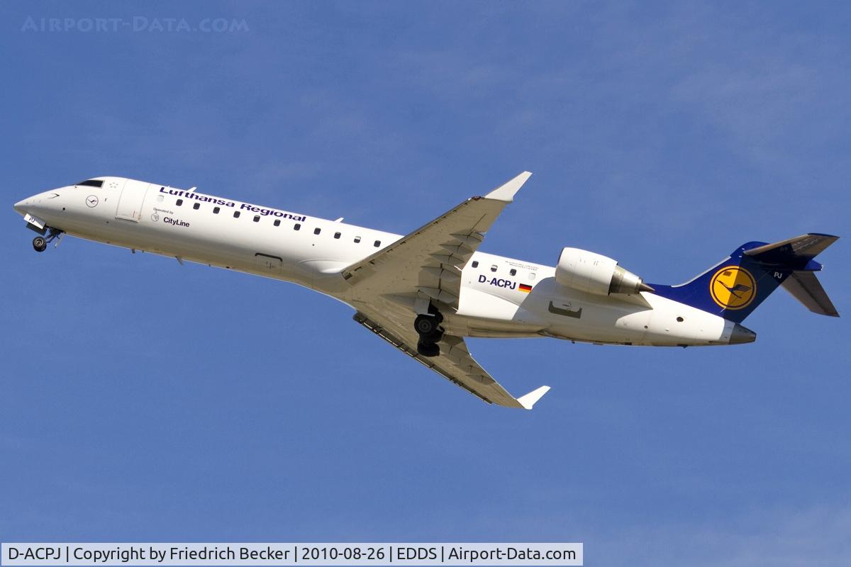 D-ACPJ, Canadair CRJ-701ER (CL-600-2C10) Regional Jet C/N 10040, departing via RW25